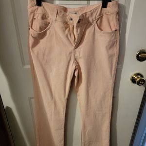 Lee midrise Soft corduroy peach stretch pants size 10